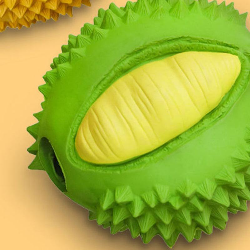 Fruit-Shaped Squeaky Dog Chew Toy