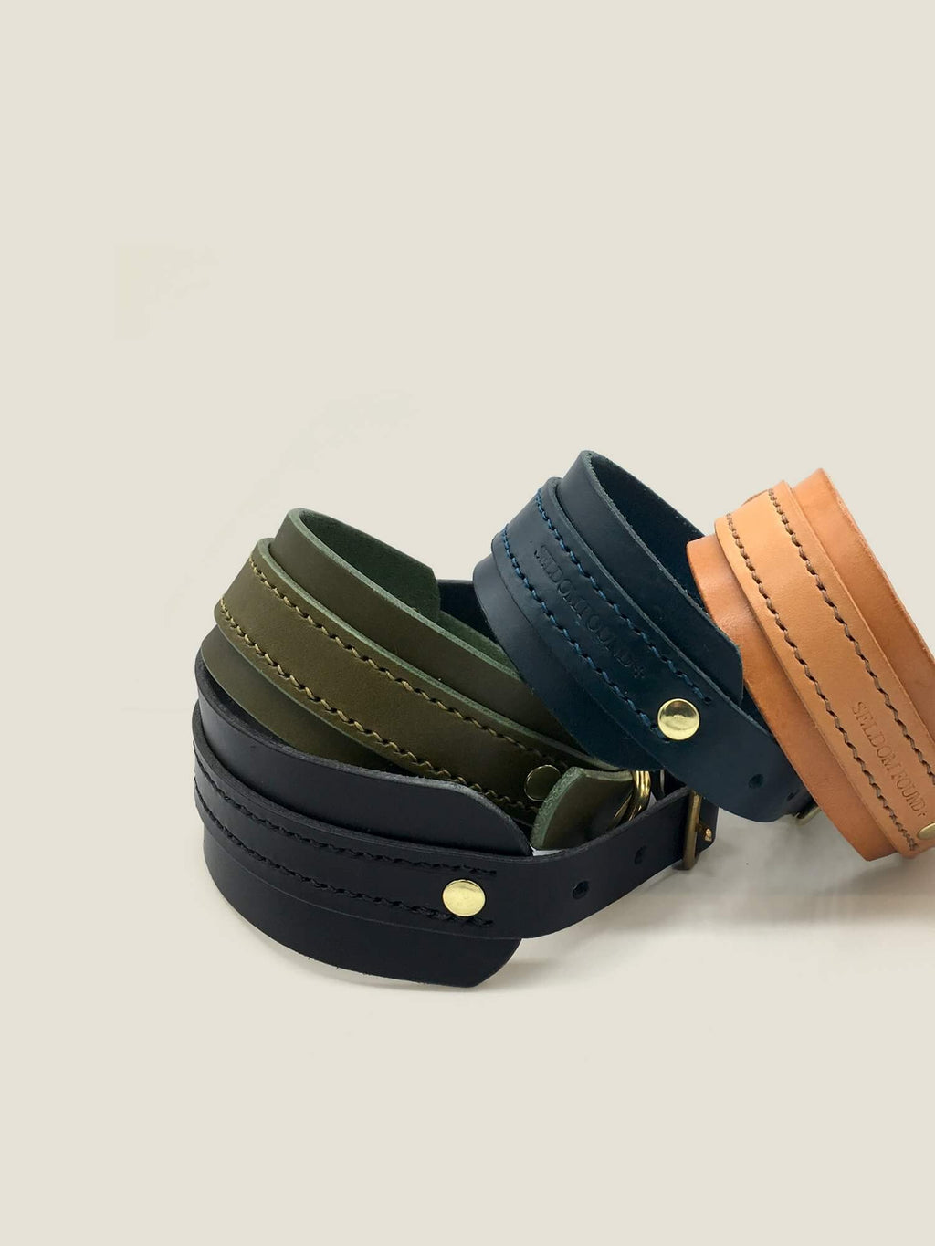 The “Artisan 002” Leather Sighthound Dog Collar – by Seldom Found