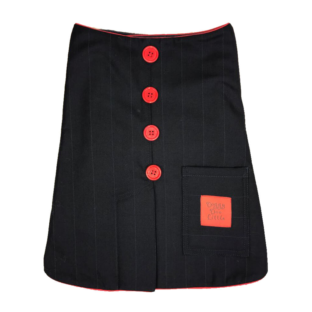 Navy Wool Dog Coat by Doggy Doo Little